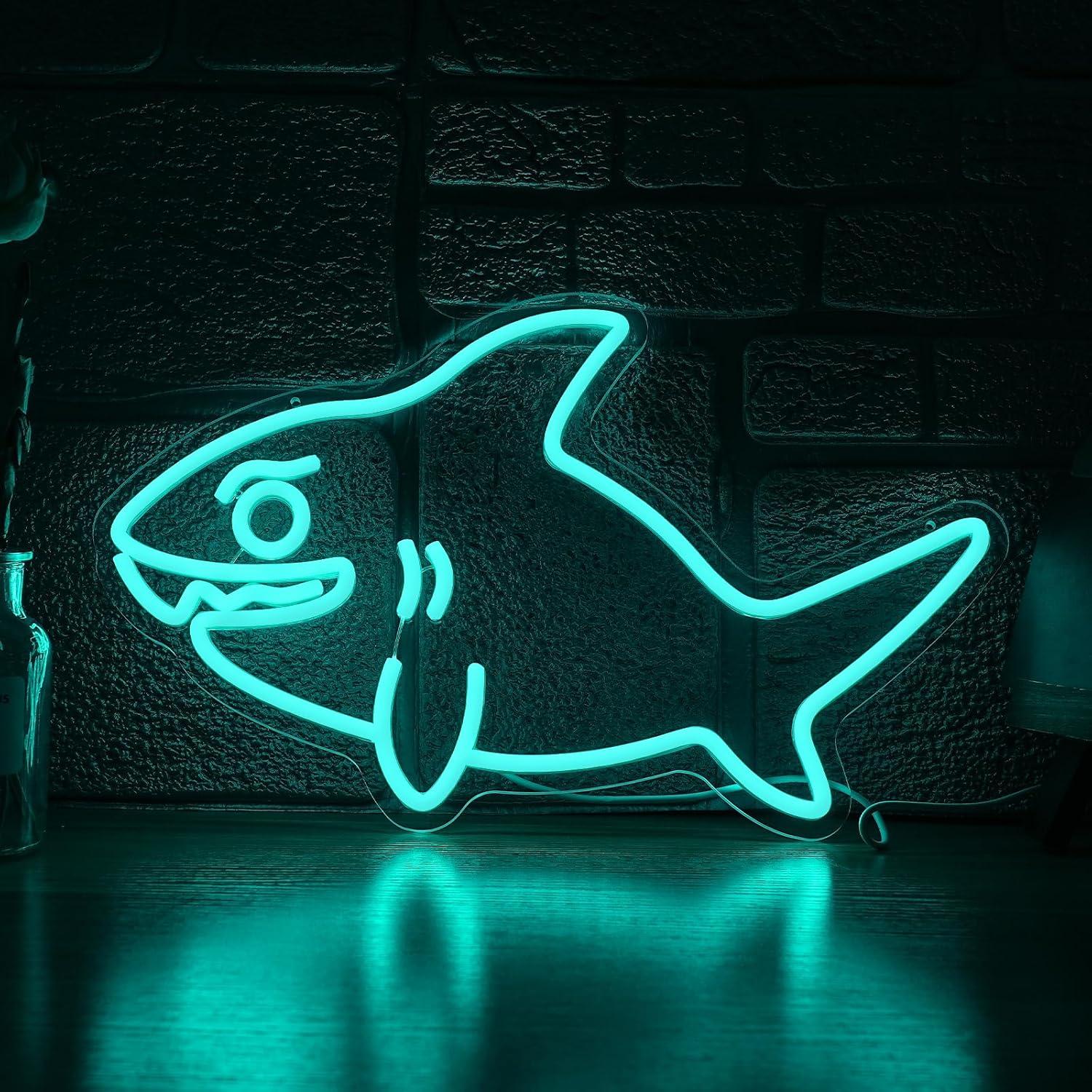 Marine Zoo - Lampu LED Neon Hiu USB yang