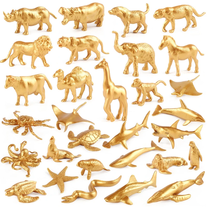 Marine Zoo - Mainan figur hewan emas Jumbo figur