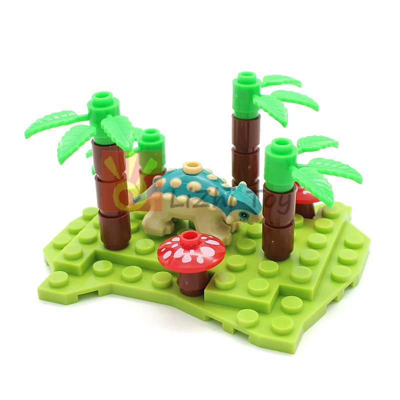 Marine Zoo - MOC 67443pb02 Dinosaurus Bayi Ankylosaurus Blok