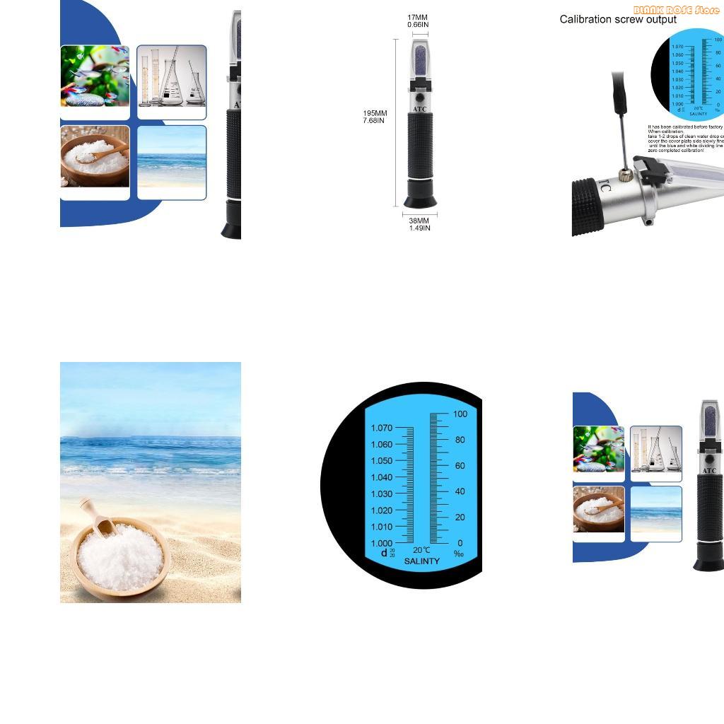 Refractometer Salinity - K1AE Refraktometer Salinitas Penguji Konsentrasi Garam