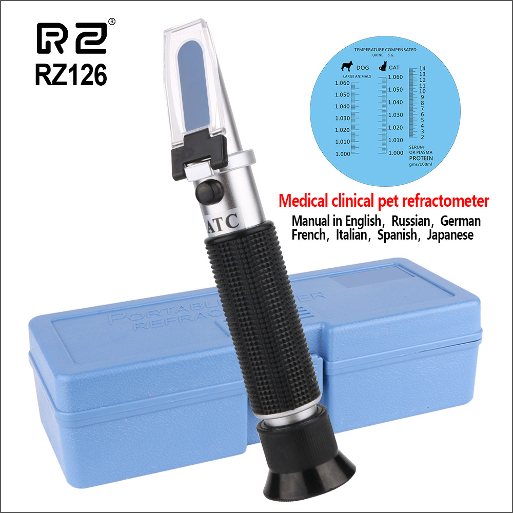 Refractometer Salinity - RZ Serum gravitasi hewan, refraktometer klinis