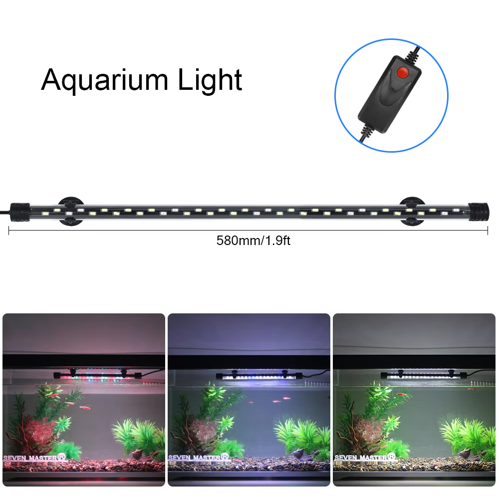 Aquarium Marine Lights - Lampu LED dekorasi akuarium, 58CM lampu