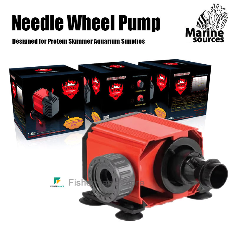 Marine Aquarium Return Pump - Pompa Roda Jarum Setan Merah Dirancang