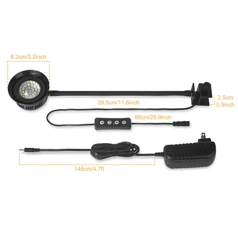 Lampu LED Akuarium 30W untuk T - Marine Aquarium Timing ulasan dan harga