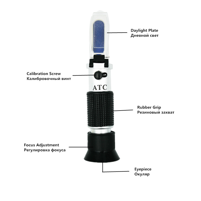 Refraktometer Portabel 2 in 1, - Refractometer Salinity ulasan dan harga