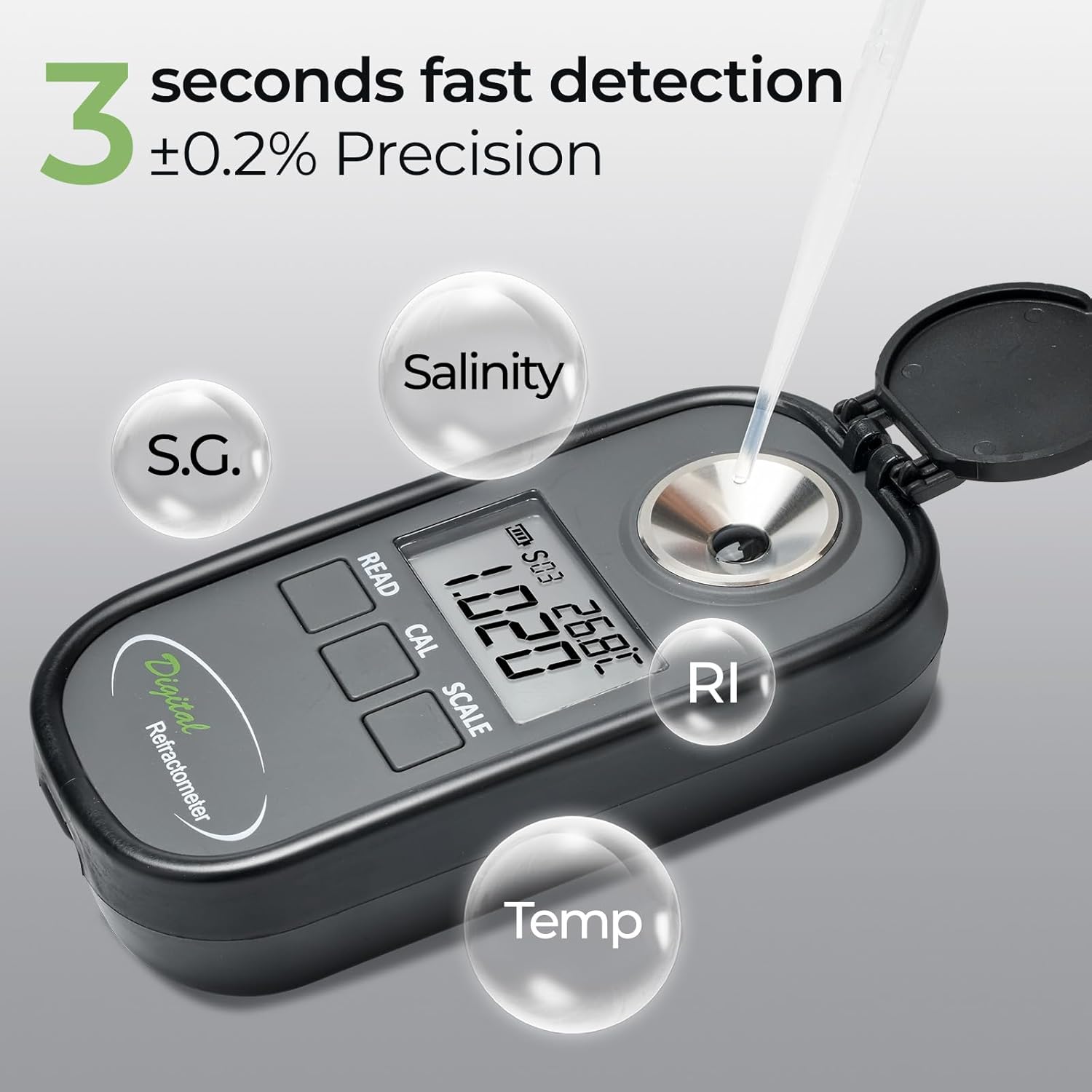 Refraktometer Digital Pengukur - Refractometer Salinity ulasan dan harga