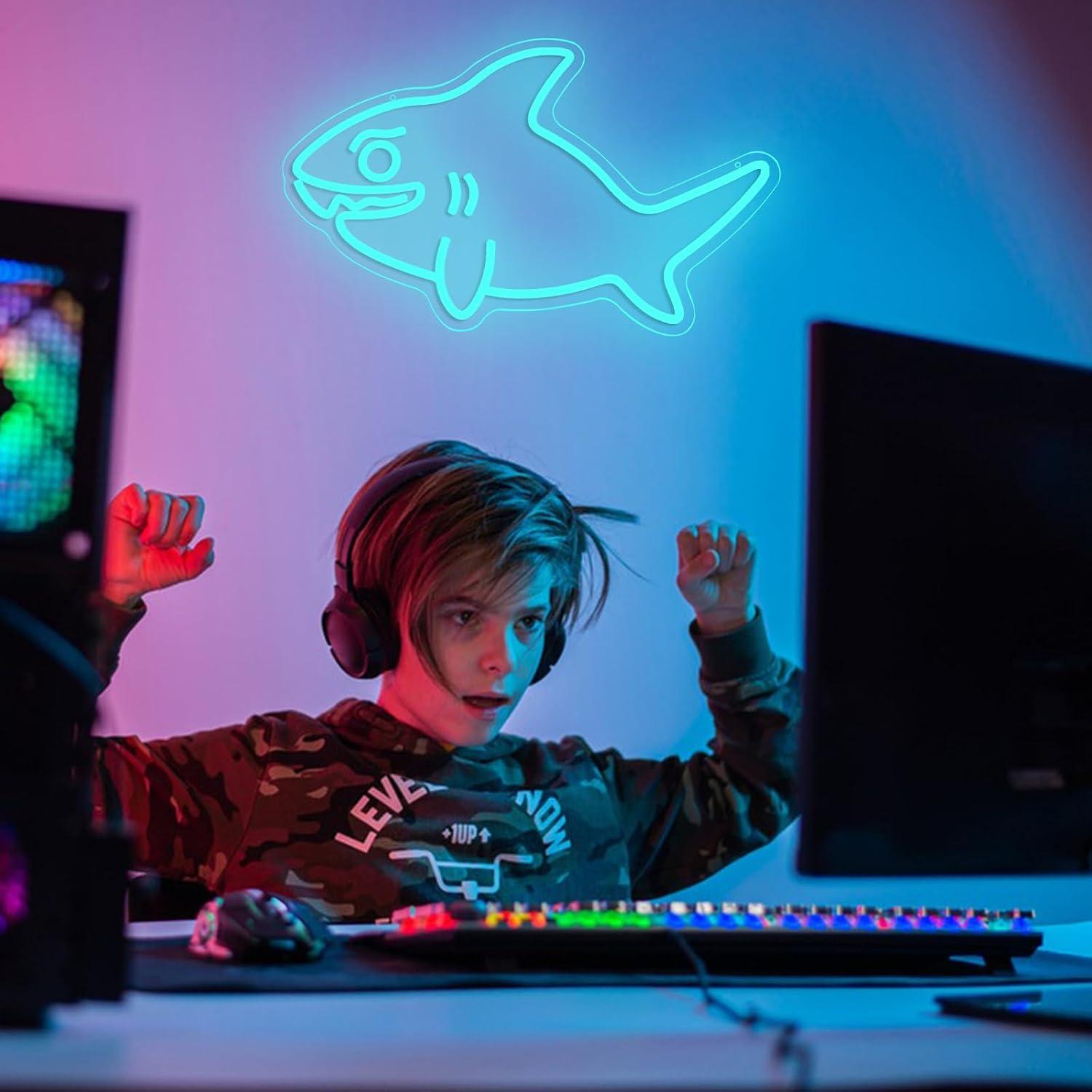 Lampu LED Neon Sign Hiu USB Di - Marine Zoo ulasan dan harga