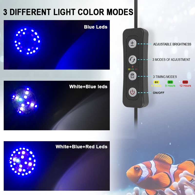 Lampu LED Akuarium Terumbu Kar - Marine Aquarium Timing ulasan dan harga