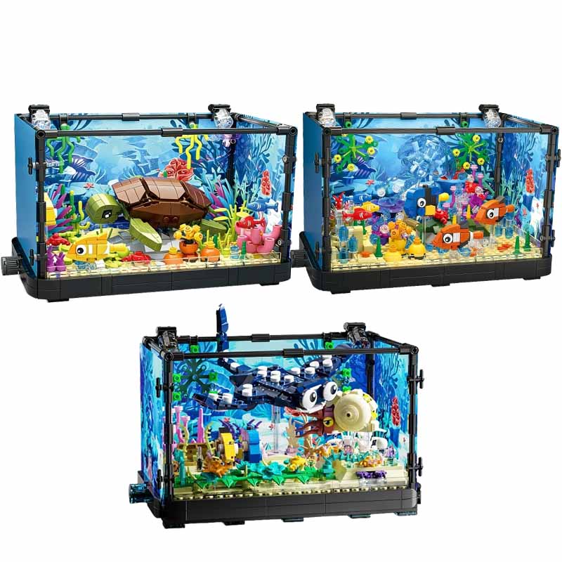 Set Blok Bangunan Akuarium den - Aquarium Marine Lights ulasan dan harga