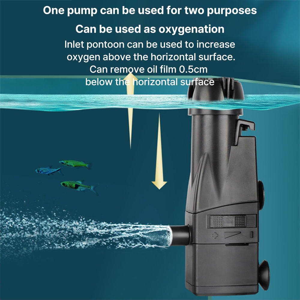 Filter Skimmer Minyak Permukaa - Marine Aquarium Uv Filter ulasan dan harga