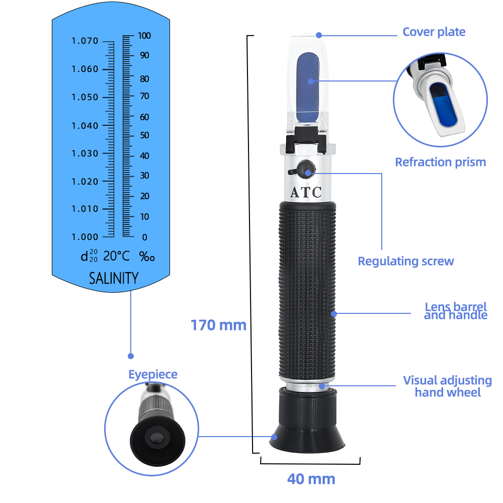 Refraktometer salinitas gengga - Refractometer Salinity ulasan dan harga