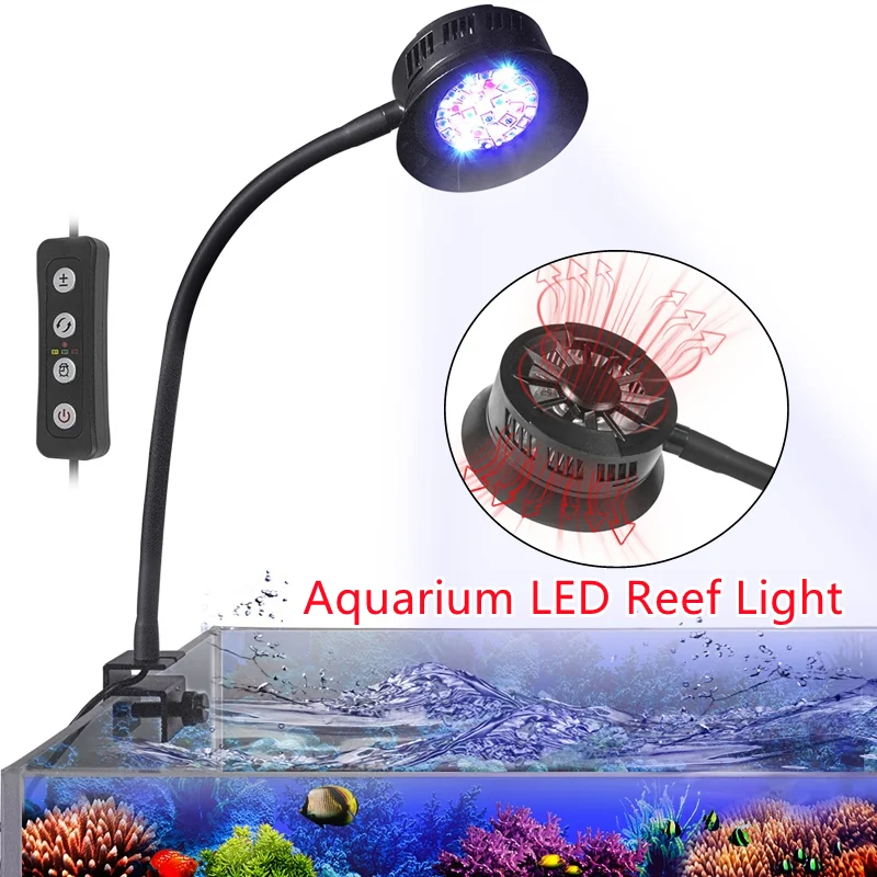 Lampu LED Akuarium 30W untuk A - Marine Aquarium Timing ulasan dan harga